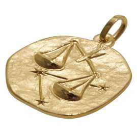trendor 08982-10 Sternzeichen-Anhänger Waage 333 Gold 20 mm