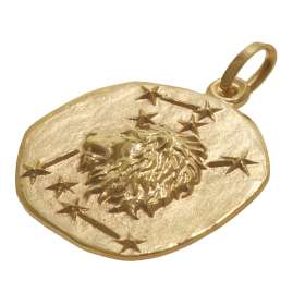 trendor 08982-08 Sternzeichen-Anhänger Löwe 333 Gold 20 mm