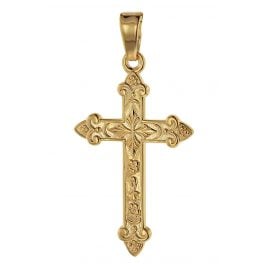 trendor 75104 Kreuz-Anhänger Gold 750 (18 Karat) 32 x 16 mm
