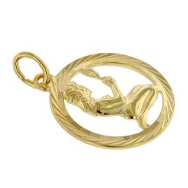 trendor 39000-09 Sternzeichen Jungfrau 333 Gold Anhänger Ø 16 mm