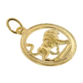 trendor 39000-08 Sternzeichen Löwe 333 Gold Anhänger Ø 16 mm