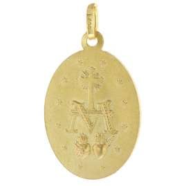trendor 51935 Milagrosa Anhänger 585 (14K) Gold Medaille Madonna