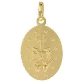 trendor 51942 Milagrosa Anhänger Gold 333 (8 Kt) mit Vergoldeter Silberkette