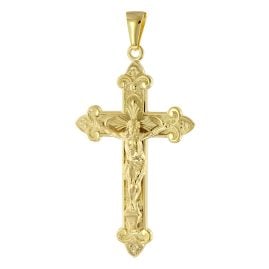 trendor 41058 Kreuz-Anhänger mit Korpus Gold 333 (8 Karat) 45 x 29 mm