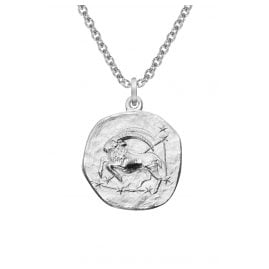 trendor 08441-01 Sternzeichen Steinbock mit Halskette 925 Silber Ø 16 mm