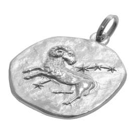 trendor 08441-04 Sternzeichen Widder mit Halskette 925 Silber Ø 16 mm