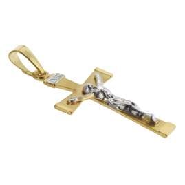 trendor 08566 Kruzifix Gold 333/8 Karat mit plattierter Halskette