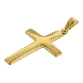 trendor 75263 Kreuz-Anhänger Gold 333 (8 Karat) + Goldplattierte Kette