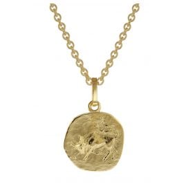 trendor 75905-05 Sternzeichen für Kinder Stier Gold 333 Anhänger + Halskette
