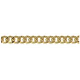 trendor 39590 Feine Panzerkette für Anhänger 585 Gold Flachpanzer 0,8 mm