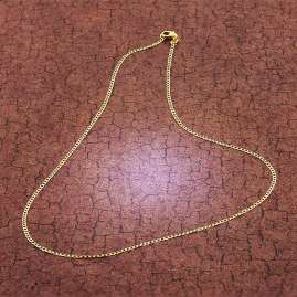 trendor 51885 Panzerkette 585 Gold / 14 Karat Weitpanzer-Collier 1,6 mm