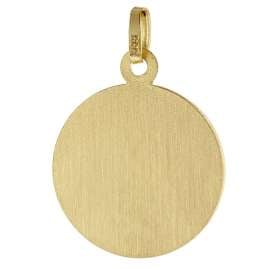 trendor 41438 Schutzengel Anhänger Ø 18 mm Gold 333 an goldplattierter Kette