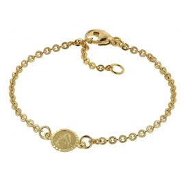 trendor 75090 Armband für Babys 333 Gold/8 Kt mit Engel-Plakette 14 cm