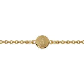 trendor 75090 Armband für Babys 333 Gold/8 Kt mit Engel-Plakette 14 cm