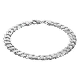 trendor 75138 Herren-Armband Silber 925 Panzerkette Breite 7,8 mm