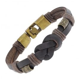 trendor 75806 Herren Leder-Armband Braun