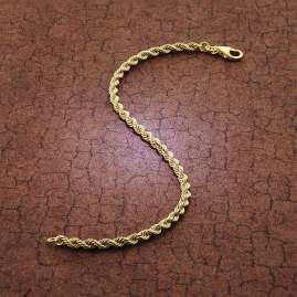 trendor 51879 Damen-Armband 333 Gold / 8 Karat Kordelkette