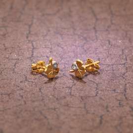 trendor 75094 Damen Ohrringe Kleeblatt 333 Gold 8 Karat Bicolor