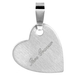 trendor 87905 Anhänger mit Namen für Damen 925 Silber Gravur-Herz 16 mm