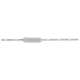 trendor 50651 Kinder ID-Band 925 Silber Gravurarmband