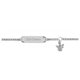 trendor 35783 Gravur-Armband für Baby und Kleinkind 925 Silber Länge 14/12 cm