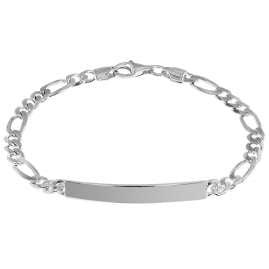 trendor 35958-21 Gravur Armband 925 Silber Namenskette für Herren