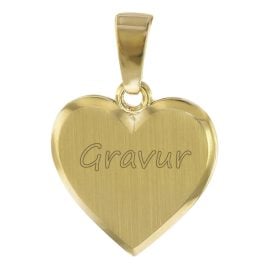 trendor 08526 Kinder Gravur-Anhänger Gold 333/8 K Herz mit Namen