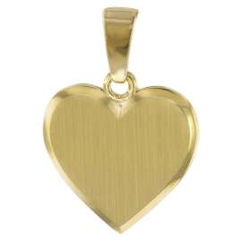 trendor 08613 Gravur-Anhänger für Damen Gold 585 / 14 K Herz mit Namen