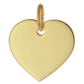 trendor 75698 Gravur Anhänger Für Damen Gold 333 (8 Kt) Herz mit Namen