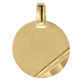 trendor 51797 Gravur-Anhänger für Damen und Herren Gold 333/8K Ø 16 mm