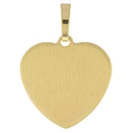 trendor 41187 Gravur-Anhänger für Kinder Gold auf Silber 925 Herz mit Namen