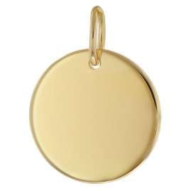 trendor 41227 Anhänger mit Gravur für Damen und Herren Gold auf 925 Silber