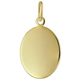 trendor 41226 Gravur-Anhänger für Damen und Herren Gold auf 925 Silber