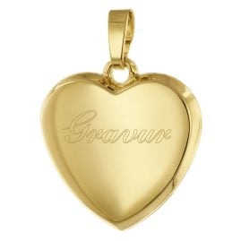 trendor 41397 Gravur-Anhänger für Damen Gold auf 925 Silber