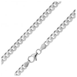 trendor 75141 Halskette für Herren Silber 925 Panzer 5,3 mm breit