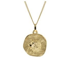 trendor 41920-08 Halskette mit Sternzeichen Löwe Gold 333/8K Ø 16 mm
