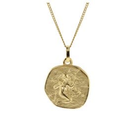 trendor 41920-09 Halskette mit Sternzeichen Jungfrau Gold 333/8K Ø 16 mm