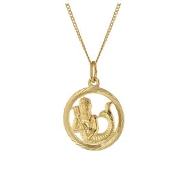 trendor 41980-02 Halskette mit Wassermann Sternzeichen 333 Gold Ø 16 mm