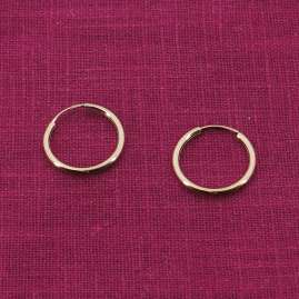trendor 15174 Damen-Ohrringe Gold 333 / 8K Creolen Breite 2 mm Ø 20 mm