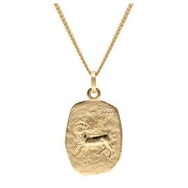 trendor 15404-04 Widder Sternzeichen Gold 333 / 8K mit vergoldeter Silberkette