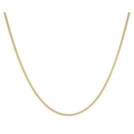 trendor 15682 Feine Panzerkette 925 Silber Vergoldet Kette 1,1 mm Breit