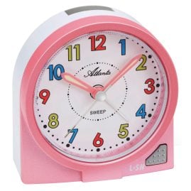 Atlanta 2127/17 Kinder-Wecker mit Leisegang Rosa