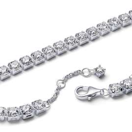 Pandora 593539C01 Damen-Tennisarmband Silber Zirkonia