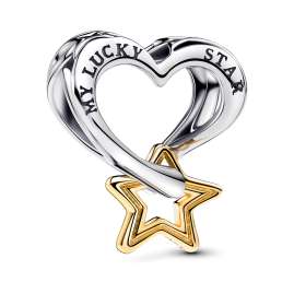 Pandora 68610 Damen-Armband Glücksstern und Herz Goldfarben Starter-Set