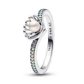 Pandora 193654C01 Damen-Ring Disney Prinzessin Arielle Muschel Silber