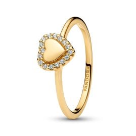 Pandora 163801C01 Damenring Herz Goldfarben