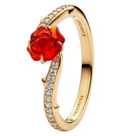 Pandora 163984C01 Damenring Goldfarben Disney Die Schöne und das Biest