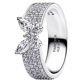Pandora 194270C01 Damen-Ring Funkelnder Schmetterling breit Silber