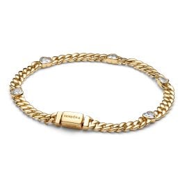 Pandora 564226C01 Damenarmband Goldfarben Zirkonia Herz