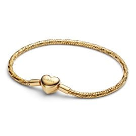 Pandora 564236C00 Damen-Armband Facettiert mit Herzverschluss Goldfarben